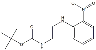 Carbamic acid, [2-[(2-nitrophenyl)amino]ethyl]-, 1,1-dimethylethyl ester Structure