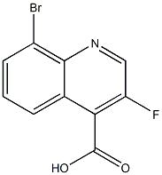 4-Quinolinecarboxylic acid, 8-bromo-3-fluoro- Structure