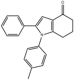 2-phenyl-1-(p-tolyl)-6,7-dihydro-1H-indol-4(5H)-one Structure