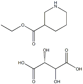 ETHYL (R)-NIPECOTATE, L-TARTRATE Structure