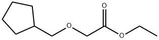 (cyclopentylmethoxy)acetic acid ethyl ester Structure