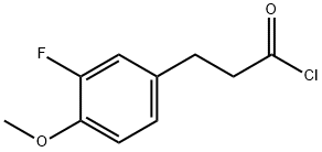 3-(3-fluoro-4-methoxyphenyl)propanoyl chloride Structure