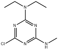 2-Chloro-4-diethylamino-6-methylamino-s-triazine Structure