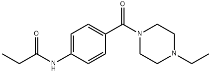 N-[4-(4-ethylpiperazine-1-carbonyl)phenyl]propanamide Structure