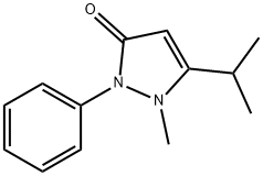 1-Methyl-2-Phenyl-5-Propan-2-Yl-Pyrazol-3-One Structure