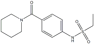 N-[4-(piperidine-1-carbonyl)phenyl]ethanesulfonamide Structure