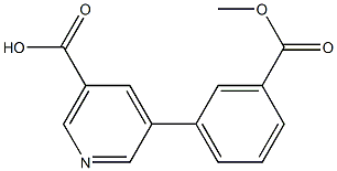 5-(3-Methoxycarbonylphenyl)-nicotinic acid Structure