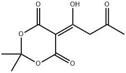 1,3-Dioxane-4,6-dione, 5-(1-hydroxy-3-oxobutylidene)-2,2-dimethyl- 구조식 이미지