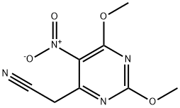 {5-nitro-2,6-dimethoxy-4-pyrimidinyl}acetonitrile Structure