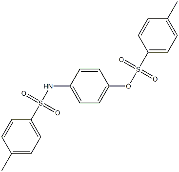 4-methyl-N-[4-(4-methylphenyl)sulfonyloxyphenyl]benzenesulfonamide Structure