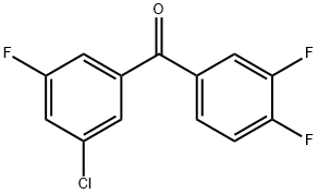 3-Chloro-3,4,5-trifluorobenzophenone Structure