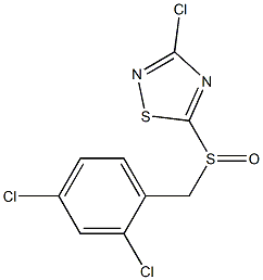 3-chloro-5-[(2,4-dichlorophenyl)methylsulfinyl]-1,2,4-thiadiazole Structure