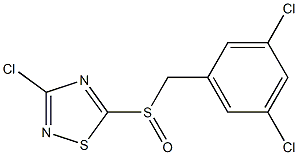 3-chloro-5-[(3,5-dichlorophenyl)methylsulfinyl]-1,2,4-thiadiazole Structure