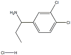 1-(3,4-DICHLOROPHENYL)PROPAN-1-AMINE HYDROCHLORIDE Structure