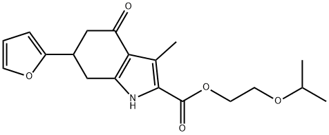 2-(propan-2-yloxy)ethyl 6-(furan-2-yl)-3-methyl-4-oxo-4,5,6,7-tetrahydro-1H-indole-2-carboxylate Structure