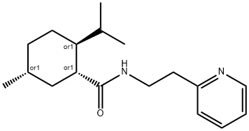 N-(2-(PYRIDIN-2-YL)ETHYL)-3-P-MENTHANECARBOXAMIDE Structure