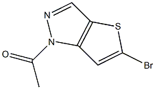 1-(5-bromothieno[3,2-c]pyrazol-1-yl)ethanone 구조식 이미지