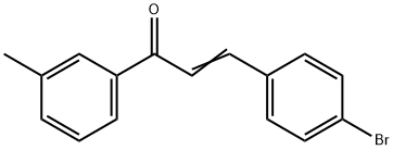 (2E)-3-(4-bromophenyl)-1-(3-methylphenyl)prop-2-en-1-one Structure