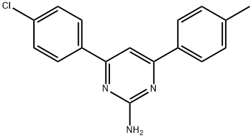 4-(4-chlorophenyl)-6-(4-methylphenyl)pyrimidin-2-amine Structure