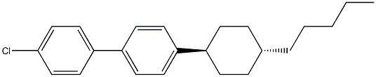 4-Chloro-4'-(trans-4-pentylcyclohexyl)-1,1'-biphenyl 구조식 이미지