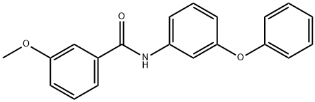 Benzamide, 3-methoxy-N-(3-phenoxyphenyl)- Structure