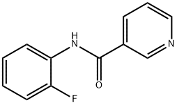 3-Pyridinecarboxamide,N-(2-fluorophenyl)- Structure