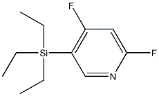 (4,6-difluoropyridin-3-yl)-triethylsilane Structure