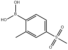 (4-Methanesulfonyl-2-methylphenyl)boronic acid Structure