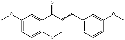 (2E)-1-(2,5-dimethoxyphenyl)-3-(3-methoxyphenyl)prop-2-en-1-one Structure