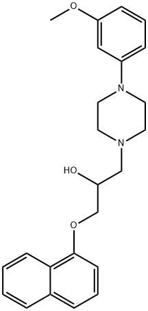 1-(4-(3-METHOXYPHENYL)PIPERAZIN-1-YL)-3-(NAPHTHALEN-1-YLOXY)PROPAN-2-OL Structure