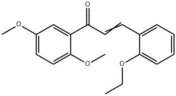 (2E)-1-(2,5-dimethoxyphenyl)-3-(2-ethoxyphenyl)prop-2-en-1-one 구조식 이미지