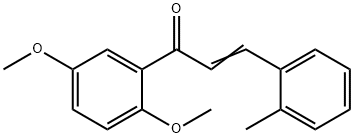 (2E)-1-(2,5-dimethoxyphenyl)-3-(2-methylphenyl)prop-2-en-1-one 구조식 이미지