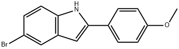 5-브로모-2-(4-메톡시페닐)-1H-인돌 구조식 이미지