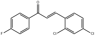 (2E)-3-(2,4-dichlorophenyl)-1-(4-fluorophenyl)prop-2-en-1-one Structure