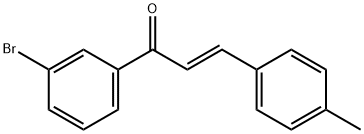 (2E)-1-(3-bromophenyl)-3-(4-methylphenyl)prop-2-en-1-one Structure