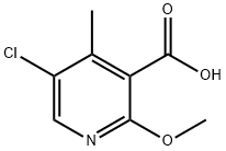 5-Chloro-2-methoxy-4-methylnicotinic acid Structure