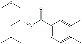 (R)-N-(1-METHOXY-4-METHYLPENTAN-2-YL)-3,4-DIMETHYLBENZAMIDE 구조식 이미지