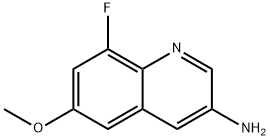 8-FLUORO-6-METHOXYQUINOLIN-3-AMINE Structure