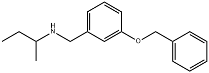 {[3-(benzyloxy)phenyl]methyl}(butan-2-yl)amine 구조식 이미지