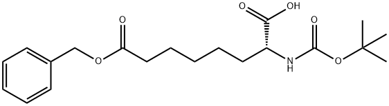 Boc-R-2-Aminosuberic acid 8-(phenylmethyl) ester 구조식 이미지