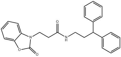 N-(3,3-diphenylpropyl)-3-(2-oxobenzo[d]oxazol-3(2H)-yl)propanamide Structure