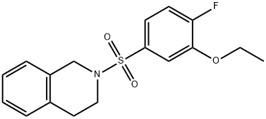 2-(3-ethoxy-4-fluorophenyl)sulfonyl-3,4-dihydro-1H-isoquinoline Structure
