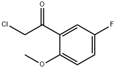 2-chloro-1-(5-fluoro-2-methoxyphenyl)ethan-1-one 구조식 이미지