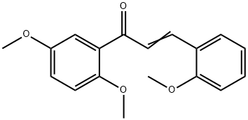 (2E)-1-(2,5-dimethoxyphenyl)-3-(2-methoxyphenyl)prop-2-en-1-one Structure