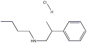 butyl(2-phenylpropyl)amine hydrochloride 구조식 이미지