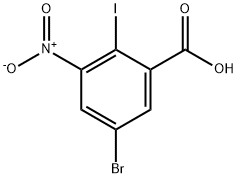 5-Bromo-2-iodo-3-nitro-benzoic acid Structure