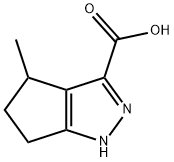3-Cyclopentapyrazolecarboxylic acid, 1,4,5,6-tetrahydro-4-methyl- Structure