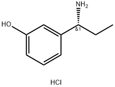 3-((1R)-1-AMINOPROPYL)PHENOL HYDROCHLORIDE Structure