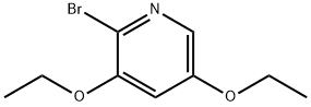 2-bromo-3,5-diethoxypyridine Structure