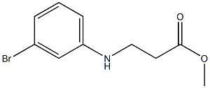 3-(3-Bromo-phenylamino)-propionic acid methyl ester Structure